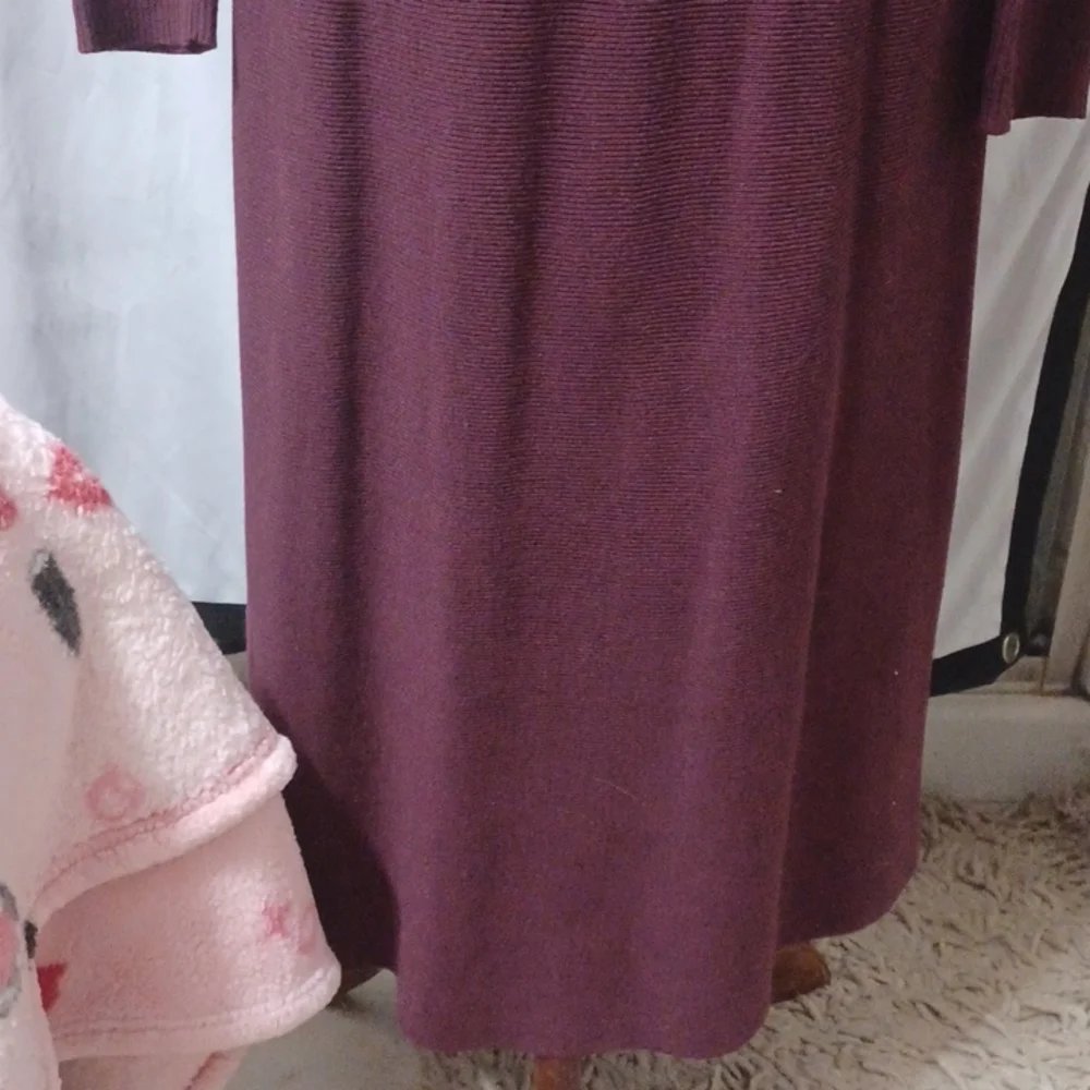💜NWOT I.N.C International Concepts ribbed sweater dress with zippers size small - Picture 6 of 10